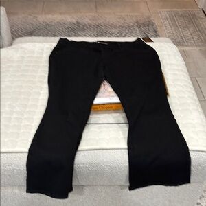DG2 by Diane Gilman Black Flare Wide Leg Jeans